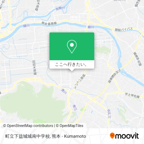 町立下益城城南中学校地図