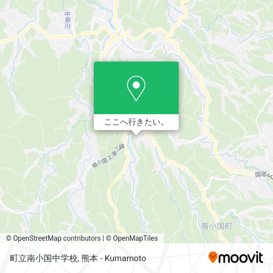 町立南小国中学校地図