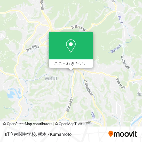 町立南関中学校地図