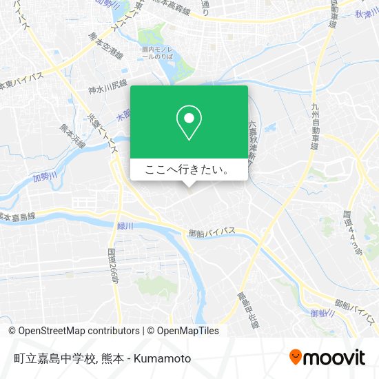 町立嘉島中学校地図