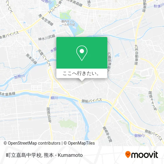 町立嘉島中学校地図