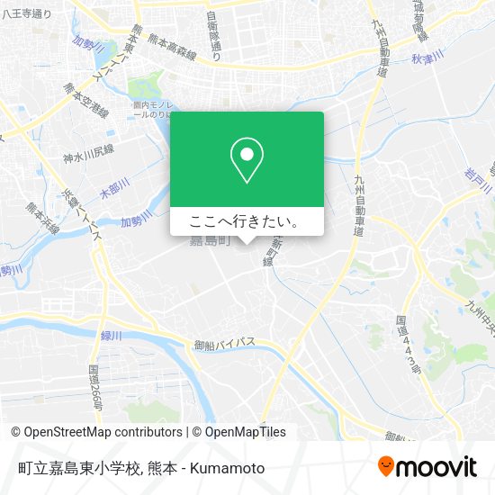 町立嘉島東小学校地図