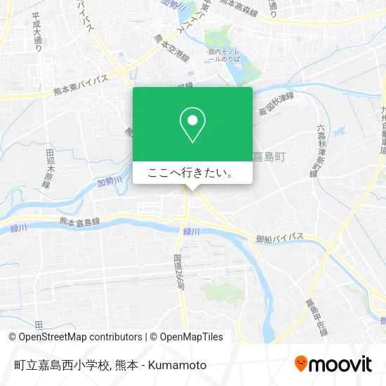 町立嘉島西小学校地図