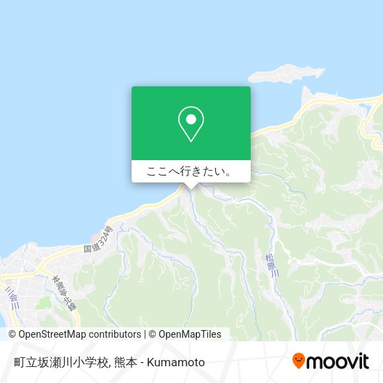 町立坂瀬川小学校地図