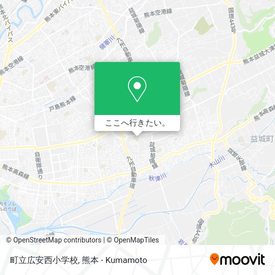 町立広安西小学校地図