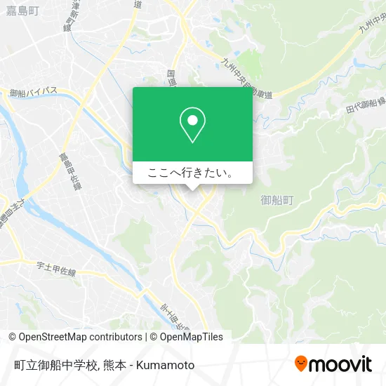 町立御船中学校地図