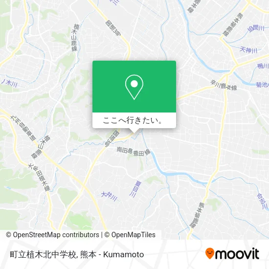 町立植木北中学校地図