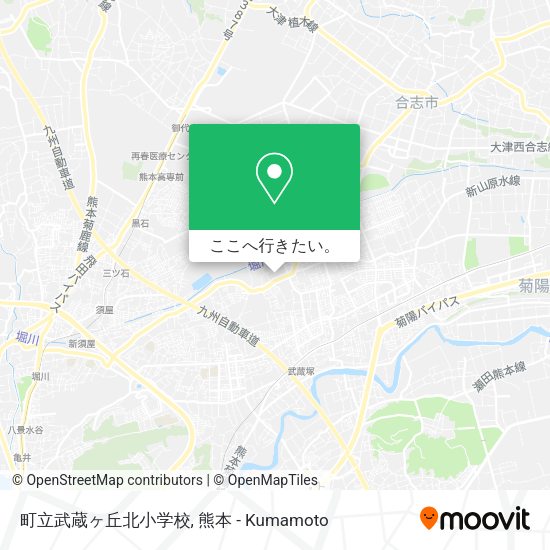 町立武蔵ヶ丘北小学校地図