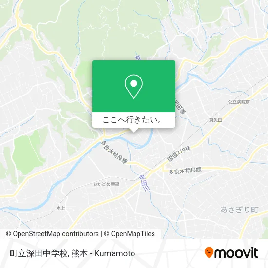 町立深田中学校地図