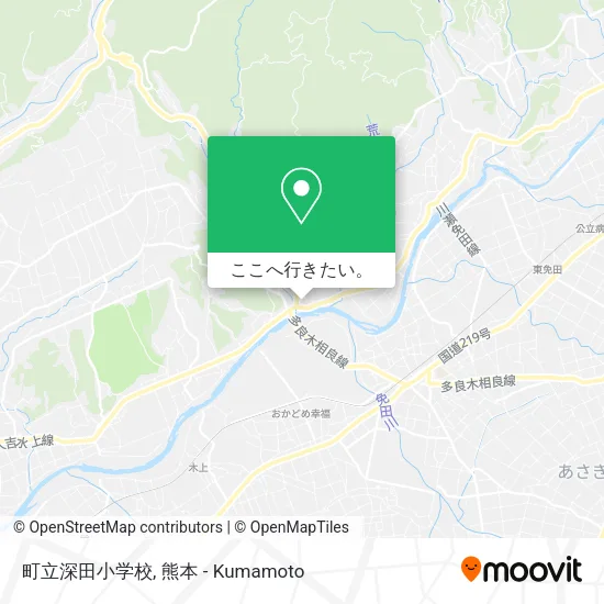 町立深田小学校地図