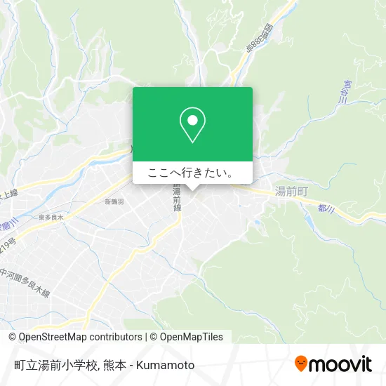 町立湯前小学校地図