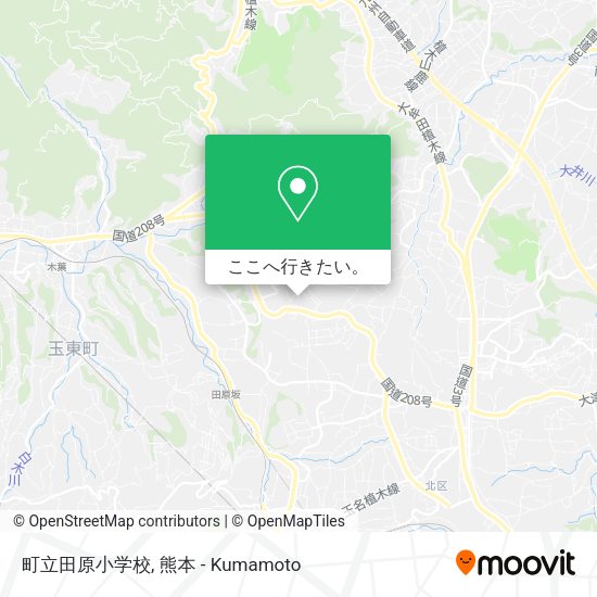 町立田原小学校地図