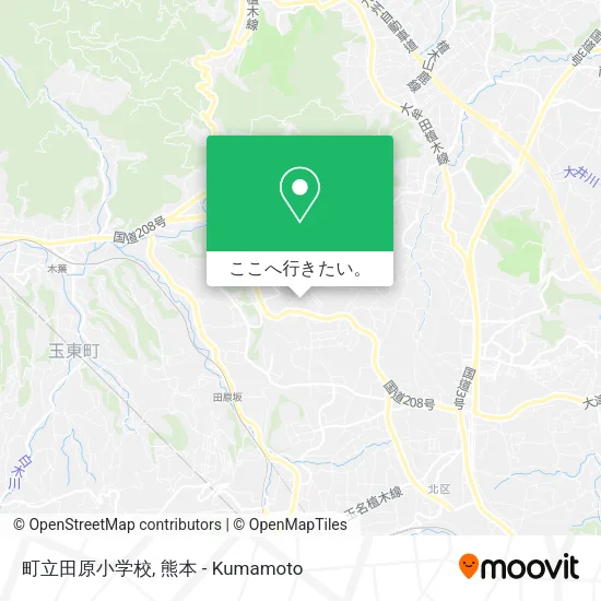 町立田原小学校地図