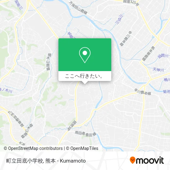 町立田底小学校地図