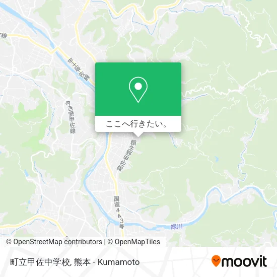 町立甲佐中学校地図