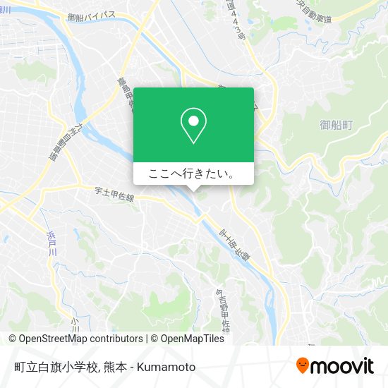 町立白旗小学校地図