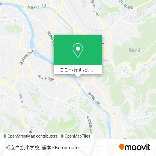 町立白旗小学校地図