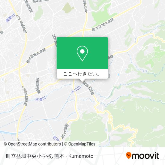 町立益城中央小学校地図