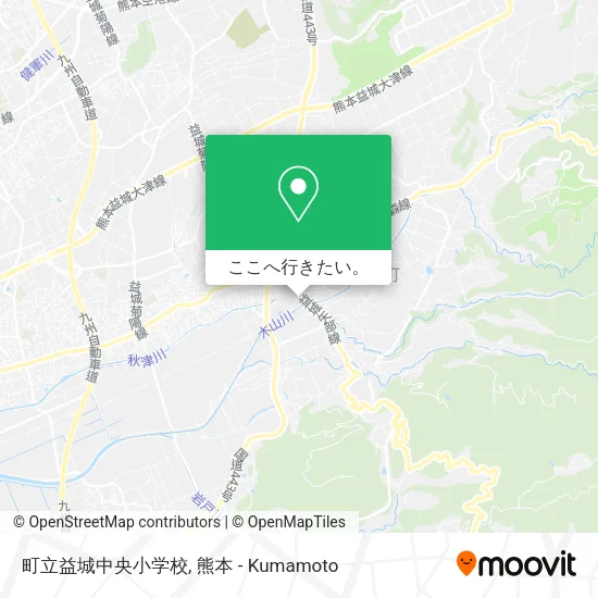 町立益城中央小学校地図
