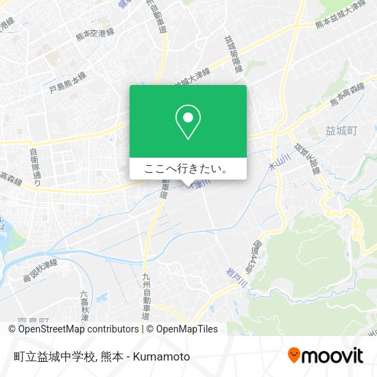 町立益城中学校地図
