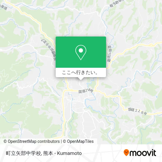 町立矢部中学校地図