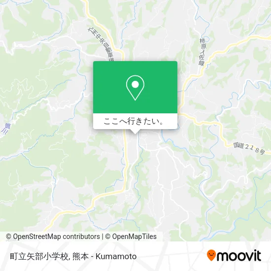 町立矢部小学校地図
