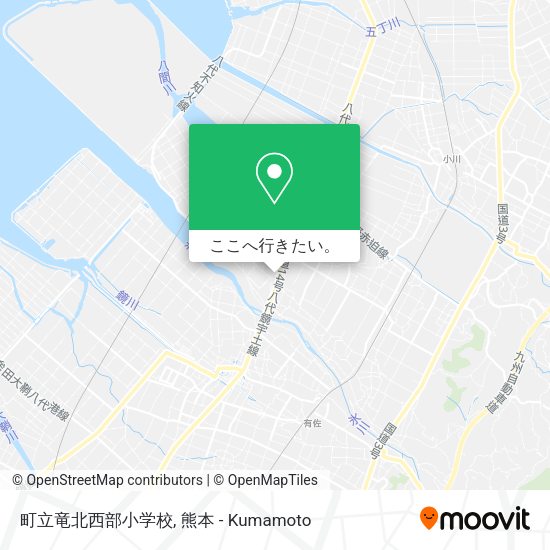町立竜北西部小学校地図