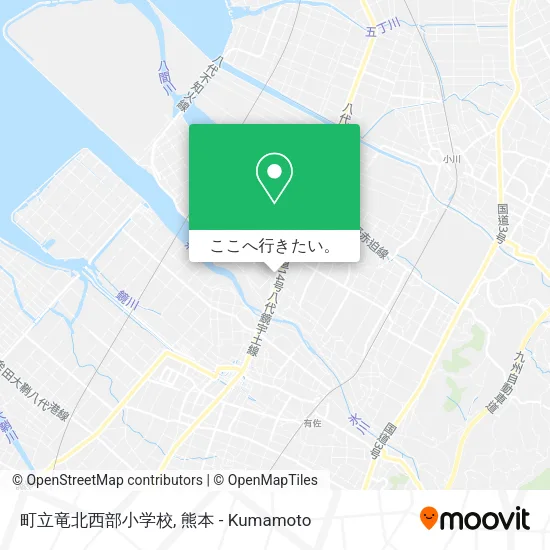 町立竜北西部小学校地図