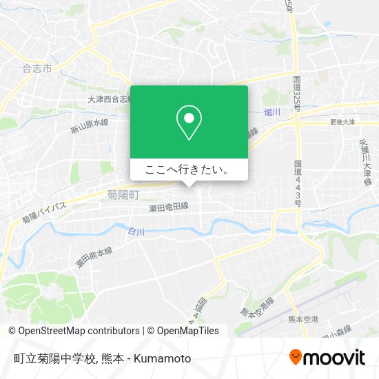 町立菊陽中学校地図