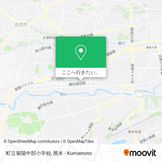 町立菊陽中部小学校地図