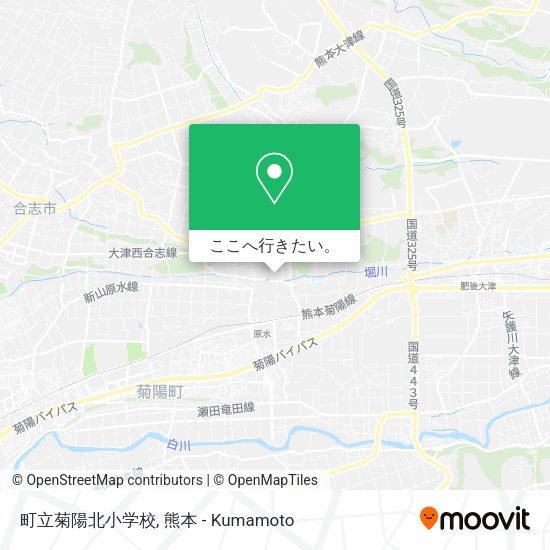 町立菊陽北小学校地図