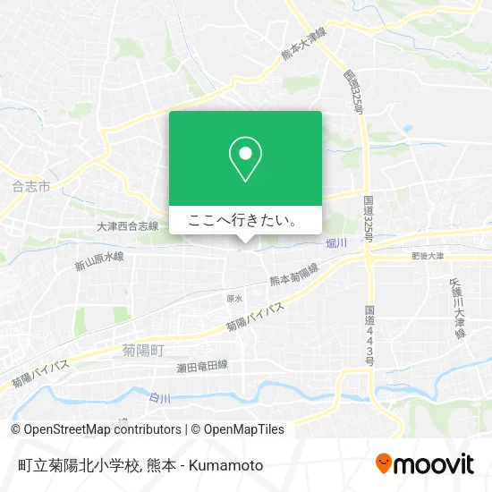 町立菊陽北小学校地図