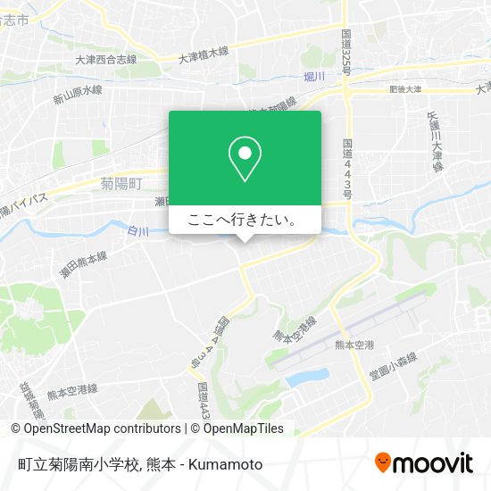 町立菊陽南小学校地図