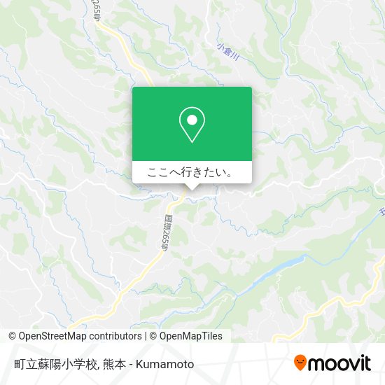 町立蘇陽小学校地図