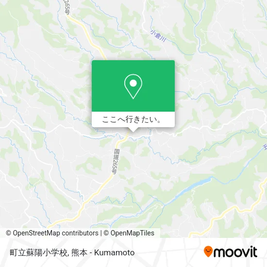 町立蘇陽小学校地図