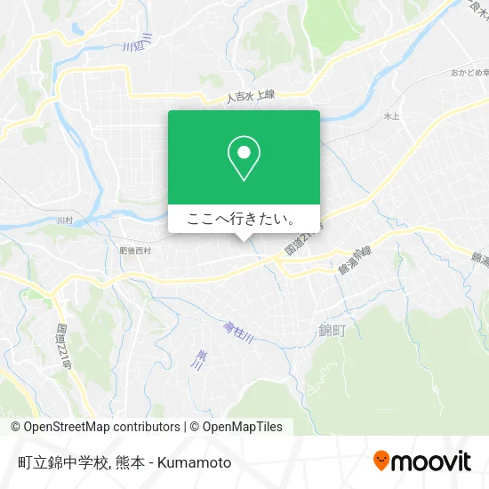 町立錦中学校地図
