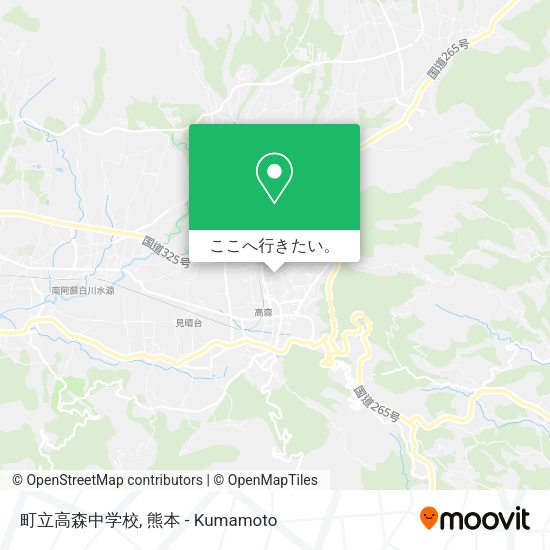 町立高森中学校地図