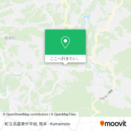 町立高森東中学校地図