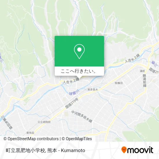 町立黒肥地小学校地図