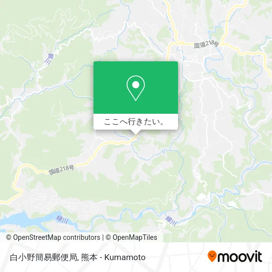 白小野簡易郵便局地図