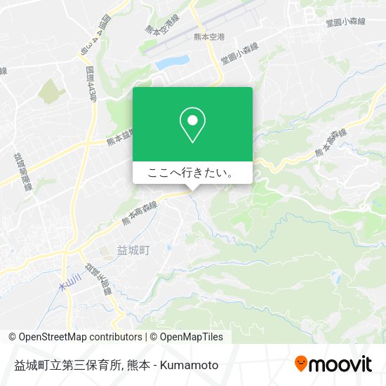 益城町立第三保育所地図