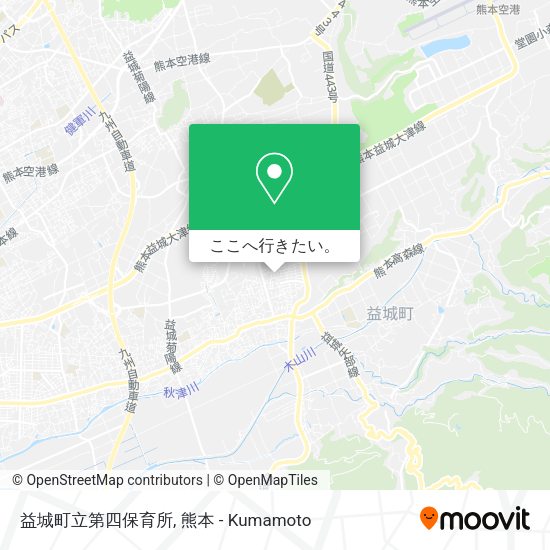 益城町立第四保育所地図
