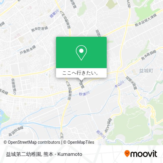 益城第二幼稚園地図