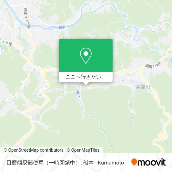 目磨簡易郵便局（一時閉鎖中）地図