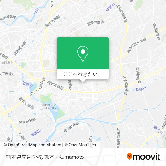 熊本県立盲学校地図