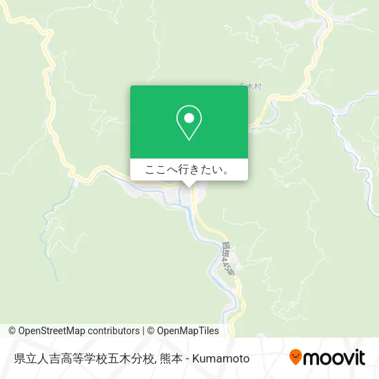 県立人吉高等学校五木分校地図