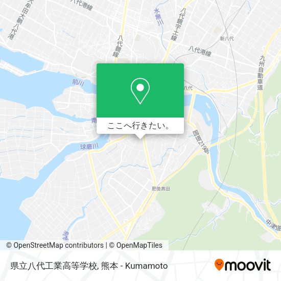 県立八代工業高等学校地図