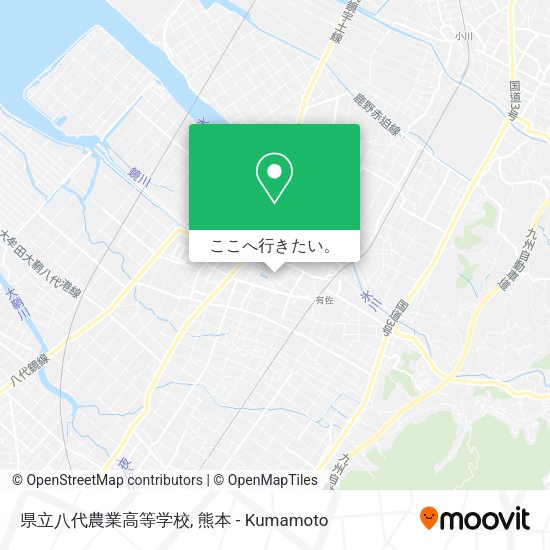 県立八代農業高等学校地図