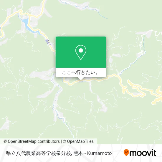 県立八代農業高等学校泉分校地図