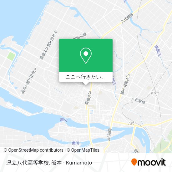 県立八代高等学校地図